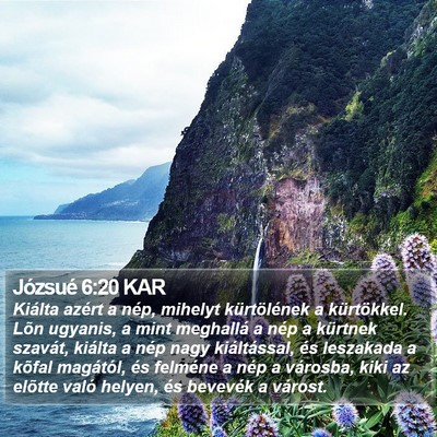 Józsué 6:20 KAR Bible Verse Image