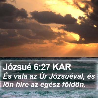 Józsué 6:27 KAR Bible Verse Image