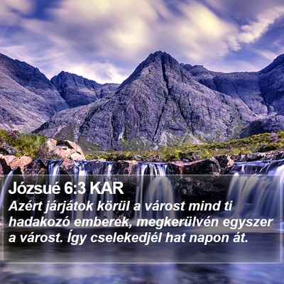 Józsué 6:3 KAR Bible Verse Image