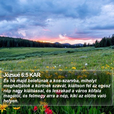 Józsué 6:5 KAR Bible Verse Image