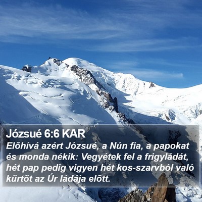 Józsué 6:6 KAR Bible Verse Image