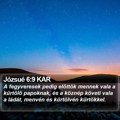 Józsué 6:9 KAR Bible Verse Image