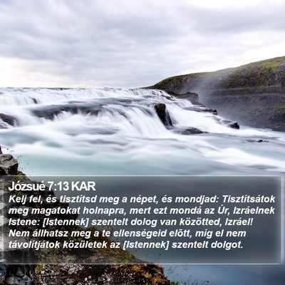 Józsué 7:13 KAR Bible Verse Image