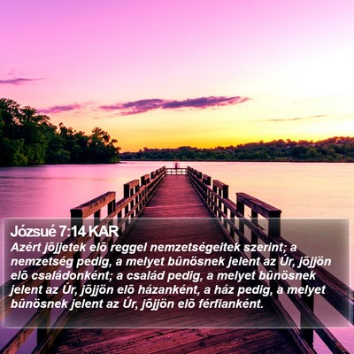 Józsué 7:14 KAR Bible Verse Image