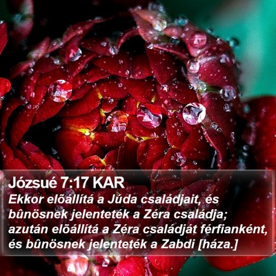 Józsué 7:17 KAR Bible Verse Image