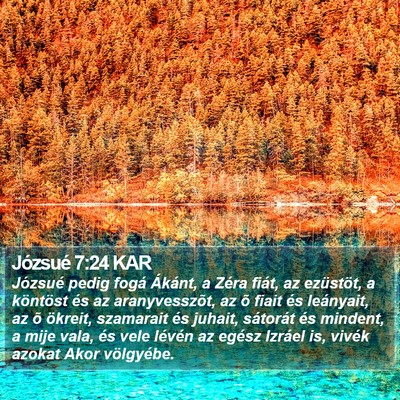 Józsué 7:24 KAR Bible Verse Image