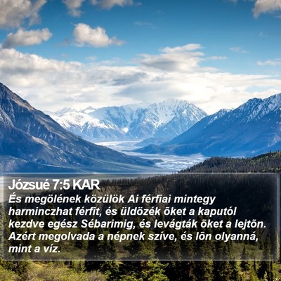 Józsué 7:5 KAR Bible Verse Image