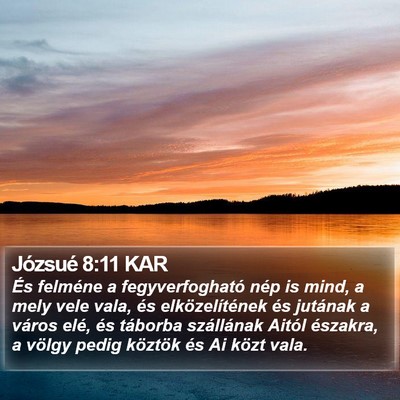 Józsué 8:11 KAR Bible Verse Image