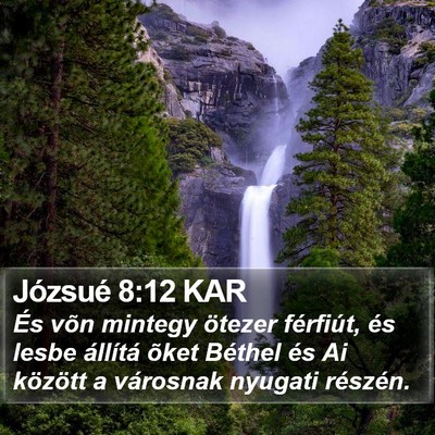 Józsué 8:12 KAR Bible Verse Image