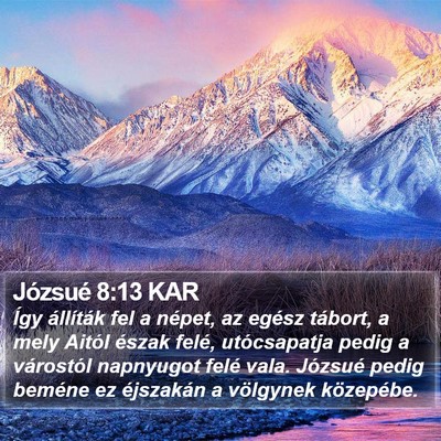 Józsué 8:13 KAR Bible Verse Image