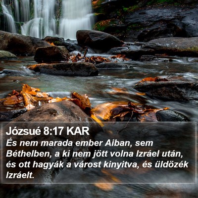 Józsué 8:17 KAR Bible Verse Image