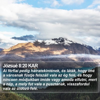 Józsué 8:20 KAR Bible Verse Image