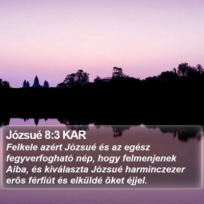 Józsué 8:3 KAR Bible Verse Image