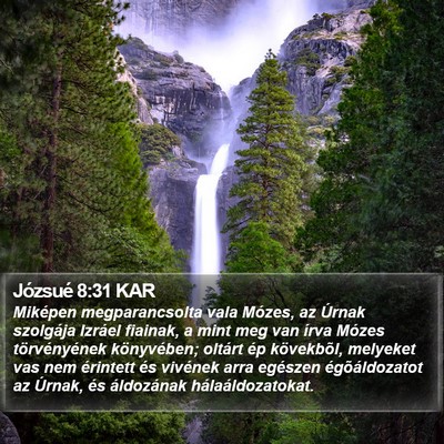 Józsué 8:31 KAR Bible Verse Image