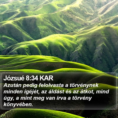 Józsué 8:34 KAR Bible Verse Image
