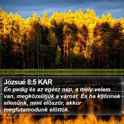 Józsué 8:5 KAR Bible Verse Image