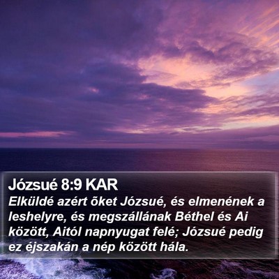 Józsué 8:9 KAR Bible Verse Image