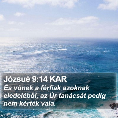 Józsué 9:14 KAR Bible Verse Image
