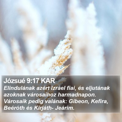 Józsué 9:17 KAR Bible Verse Image