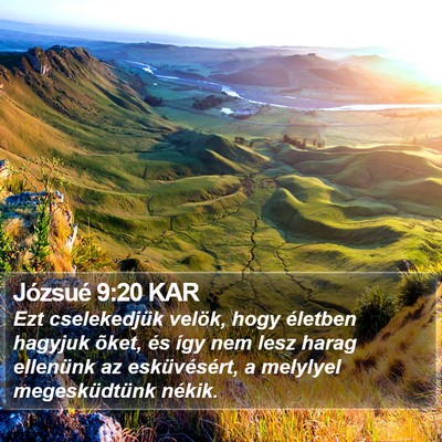 Józsué 9:20 KAR Bible Verse Image