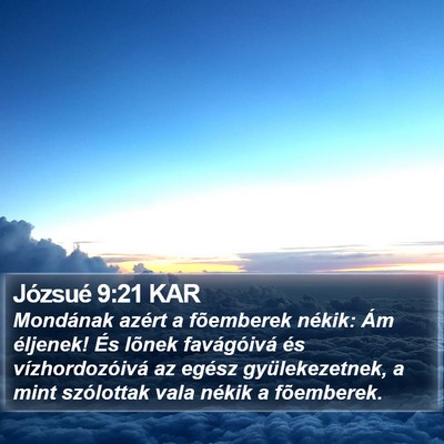 Józsué 9:21 KAR Bible Verse Image