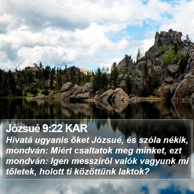 Józsué 9:22 KAR Bible Verse Image