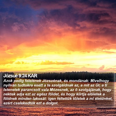 Józsué 9:24 KAR Bible Verse Image