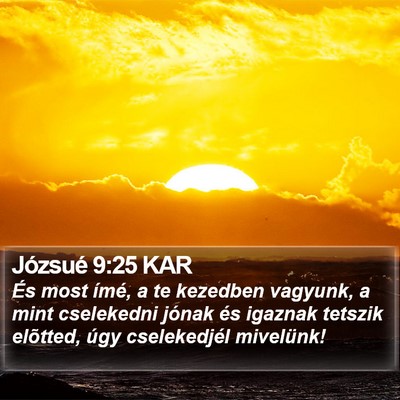 Józsué 9:25 KAR Bible Verse Image