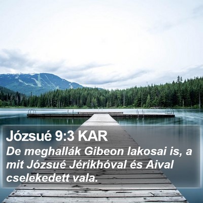 Józsué 9:3 KAR Bible Verse Image