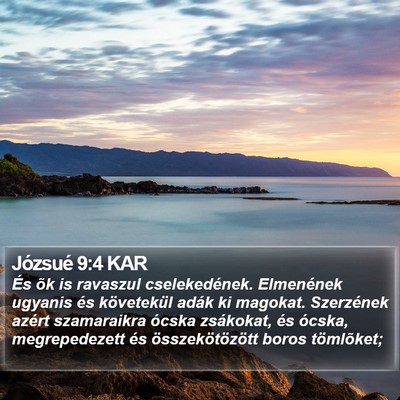 Józsué 9:4 KAR Bible Verse Image