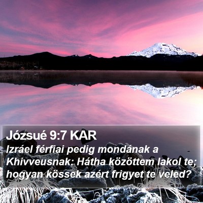 Józsué 9:7 KAR Bible Verse Image