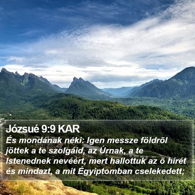 Józsué 9:9 KAR Bible Verse Image