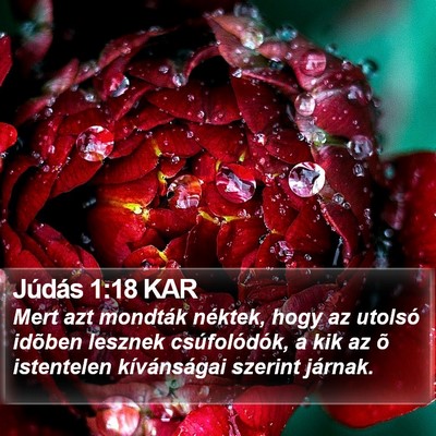 Júdás 1:18 KAR Bible Verse Image