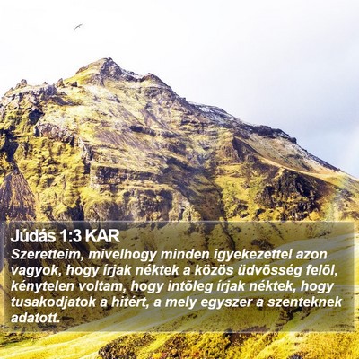 Júdás 1:3 KAR Bible Verse Image