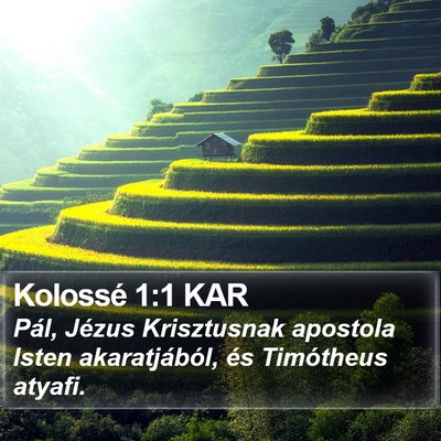 Kolossé 1:1 KAR Bible Verse Image