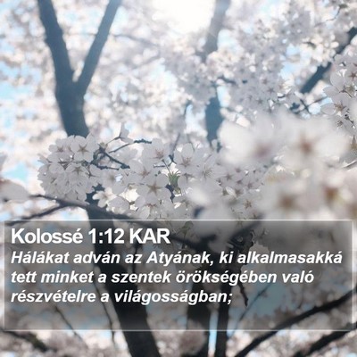 Kolossé 1:12 KAR Bible Verse Image