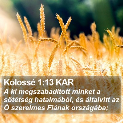 Kolossé 1:13 KAR Bible Verse Image