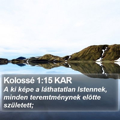 Kolossé 1:15 KAR Bible Verse Image