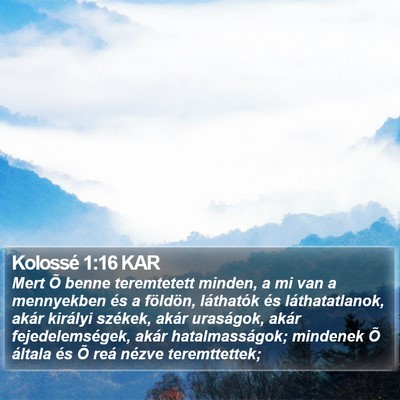 Kolossé 1:16 KAR Bible Verse Image