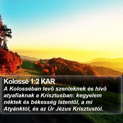 Kolossé 1:2 KAR Bible Verse Image