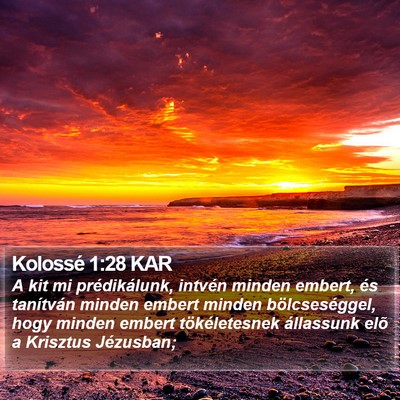 Kolossé 1:28 KAR Bible Verse Image