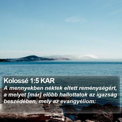 Kolossé 1:5 KAR Bible Verse Image