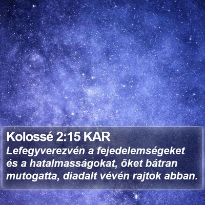 Kolossé 2:15 KAR Bible Verse Image