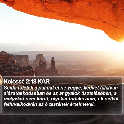 Kolossé 2:18 KAR Bible Verse Image
