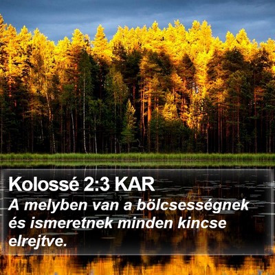 Kolossé 2:3 KAR Bible Verse Image