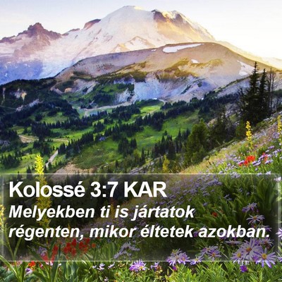 Kolossé 3:7 KAR Bible Verse Image