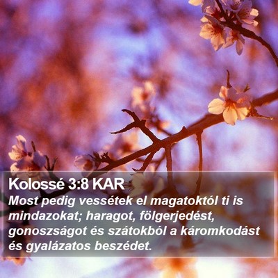 Kolossé 3:8 KAR Bible Verse Image