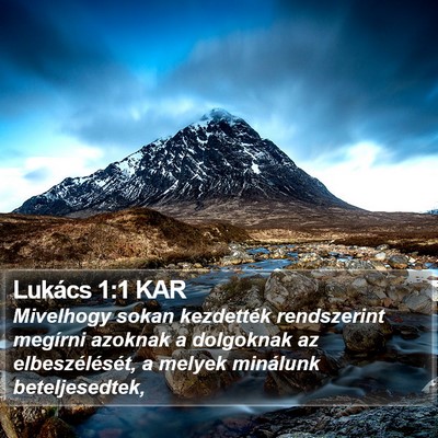 Lukács 1:1 KAR Bible Verse Image