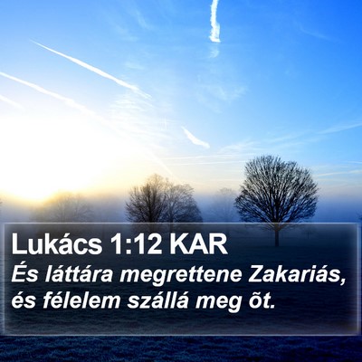 Lukács 1:12 KAR Bible Verse Image