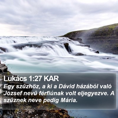 Lukács 1:27 KAR Bible Verse Image